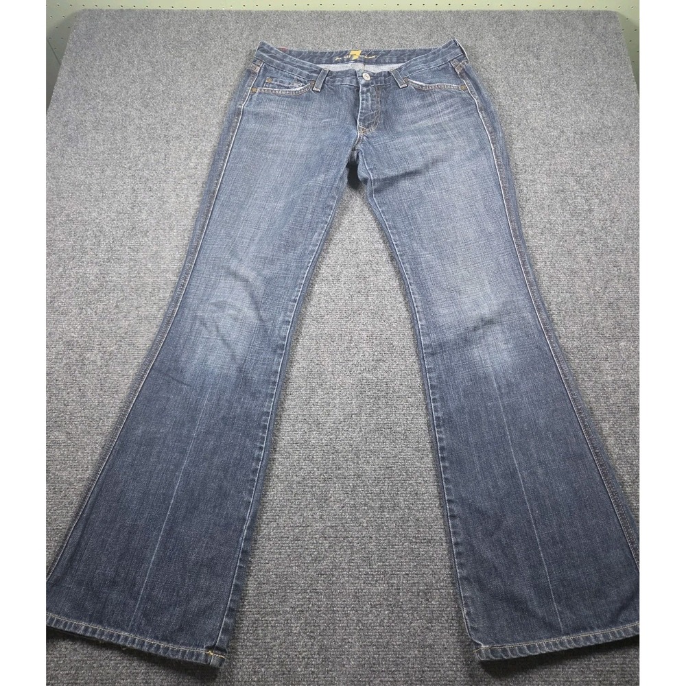 7 For All Mankind "A" Pocket U130061U-061U Flare Boot Denim Jeans Womens Size 29